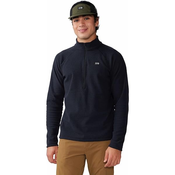 Amazon.com: Mountain Hardwear Men's Summit Grid Half Zip, Asiatic