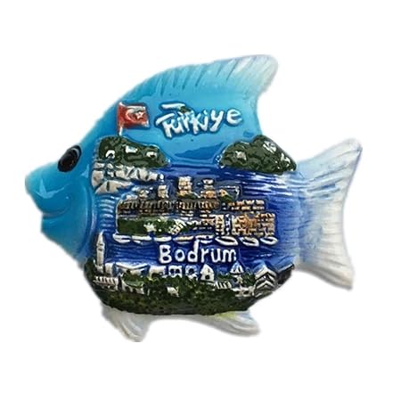 Weekino Souvenir Bodrum Pescado Turquía Imán de Nevera Cerámica en ...