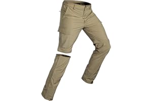 Wespornow Men's-Convertible-Hiking-Pants Quick Dry Lightweight Zip Off Breathable Cargo Pants for Outdoor, Fishing, Safari