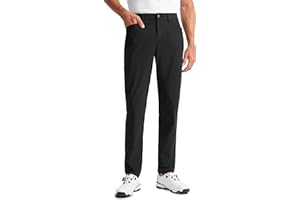 CRZ YOGA All Day Comfy 5-Pocket Golf Pants for Men - 28"/30"/32"/34" Quick Dry Lightweight Casual Work Stretch Trousers