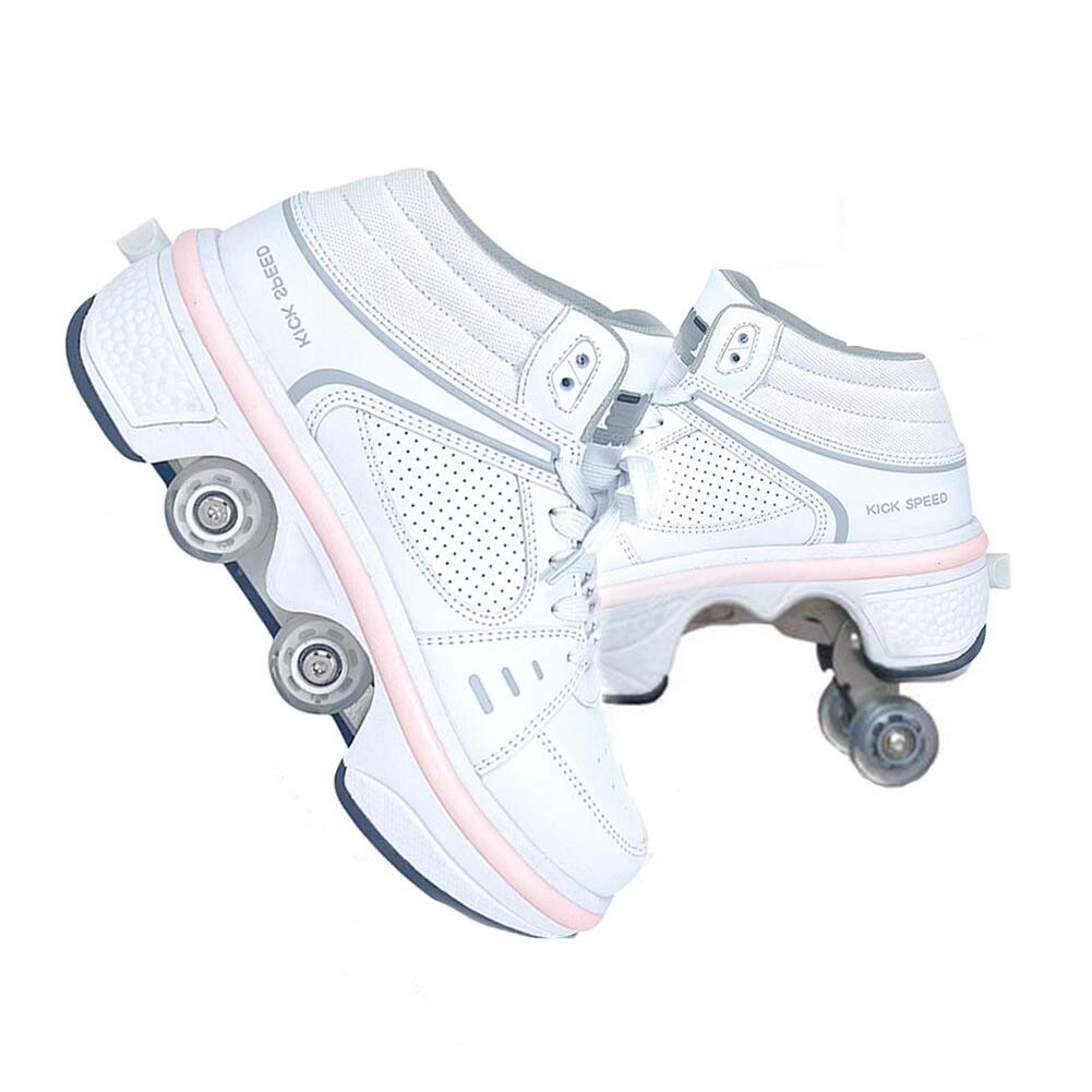Automatic Walking Shoes Invisible Roller Skate, 2-in-1 Parkour
