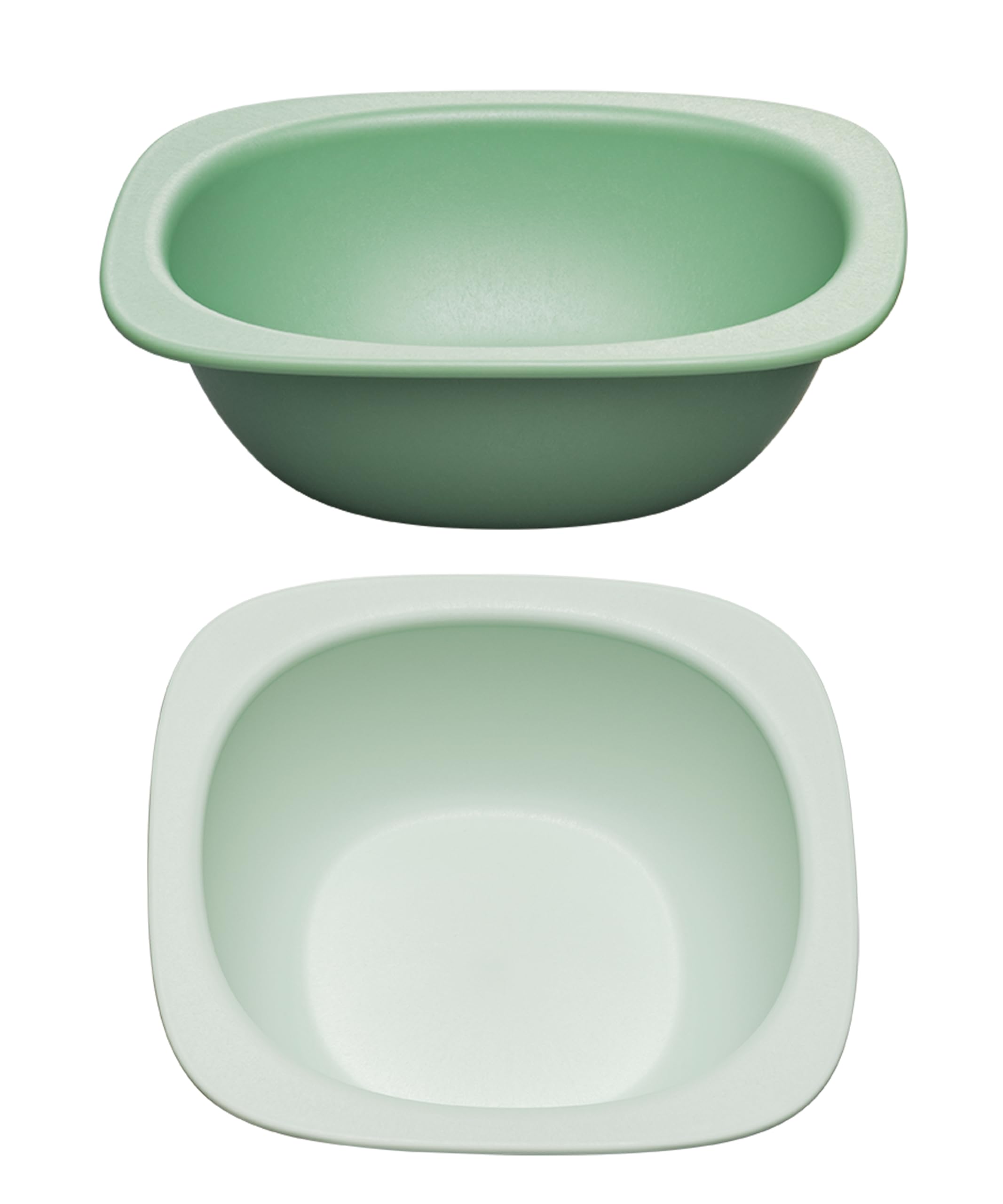 NIP eat Green Organic Bowl Baby from 4 Months, Melamine and BPA Dishwasher and Microwave Safe: 2 Pieces - Green