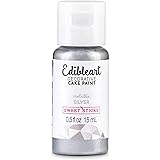 Sweet Sticks Edible Art Decorative Cake Paint 0.5 Ounce (15 Milliliters), Metallic Silver