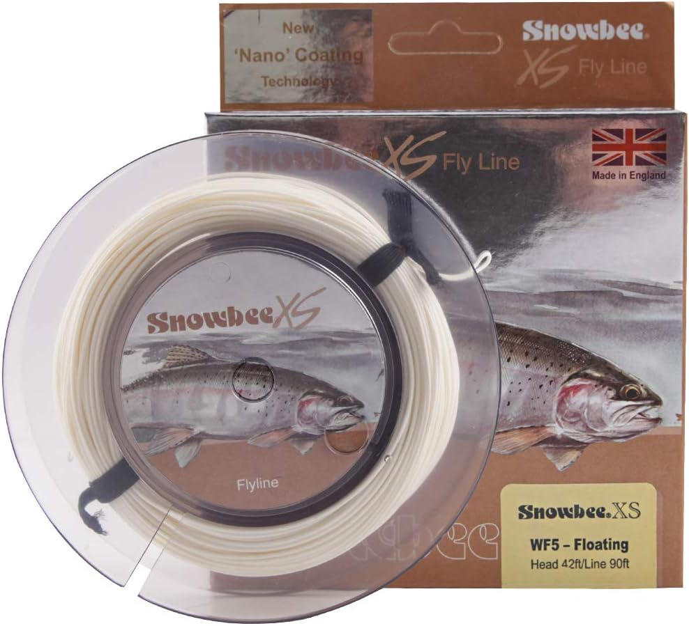 Snowbee XS Floating Fly Fishing Line - Ultra-Low Friction, Balanced Profile, Weight-Forward Design, Superb Shootability - Ivory - WF6F