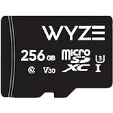 Wyze Expandable Storage 256GB MicroSDXC Card Class 10, Black