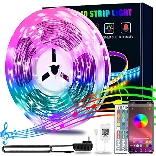 L8star 50ft LED Lights, 15m Led Lights Strip for Bedroom Smart Color