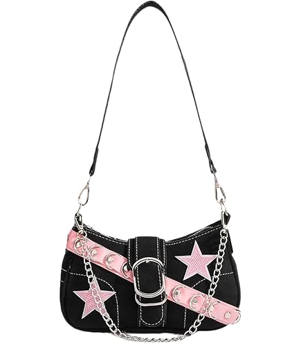Uchyius Y2k Bag Women Punk Shoulder Bags Gothic Crossbody Bag Y2Ks