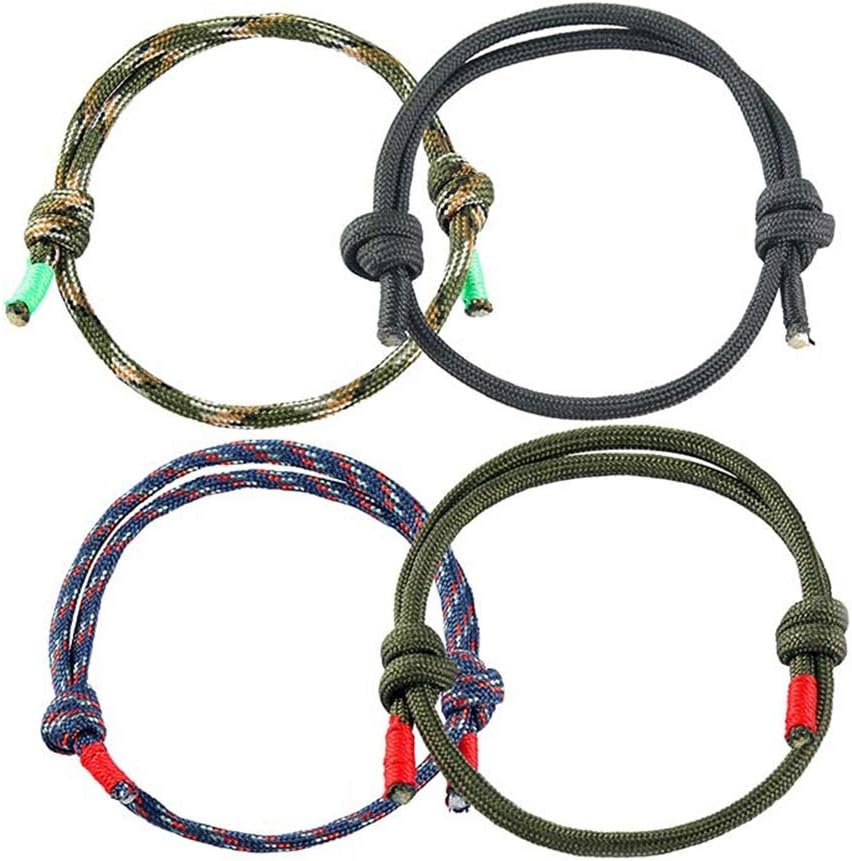 HOMEYU® Handmade Nautical Braided Bracelet for Stylish Men Cool Rope Sailing Bracelet Adjustable