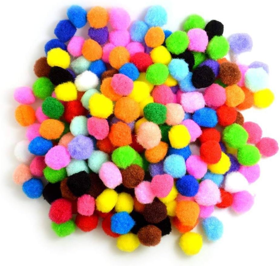 UnobiteMulticolor Pom Pom Balls 2.5 cm(100 Piece)