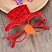 Tinksky Christmas Fancy Dress Party Funny Glasses Frame Snowman Hat and Nose Sunglasses Novelty Christmas Costume Ornaments Decoration Gifts Glasses Without Lenses Christmas Birthday Gift for friends