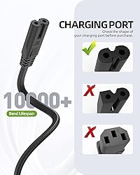 5 ft AC Power Cord Cable Fit for Sony PS5 PS4 PS3