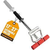 POWERTEC Extendable Floor and Wall Roller for Vinyl Flooring, Tile &amp; Linoleum Roller with Extendable 17" to 27" Handle, 7.5" Wide for LVP, Veneer, Carpet, Wall Coverings, 1PK (71033V)