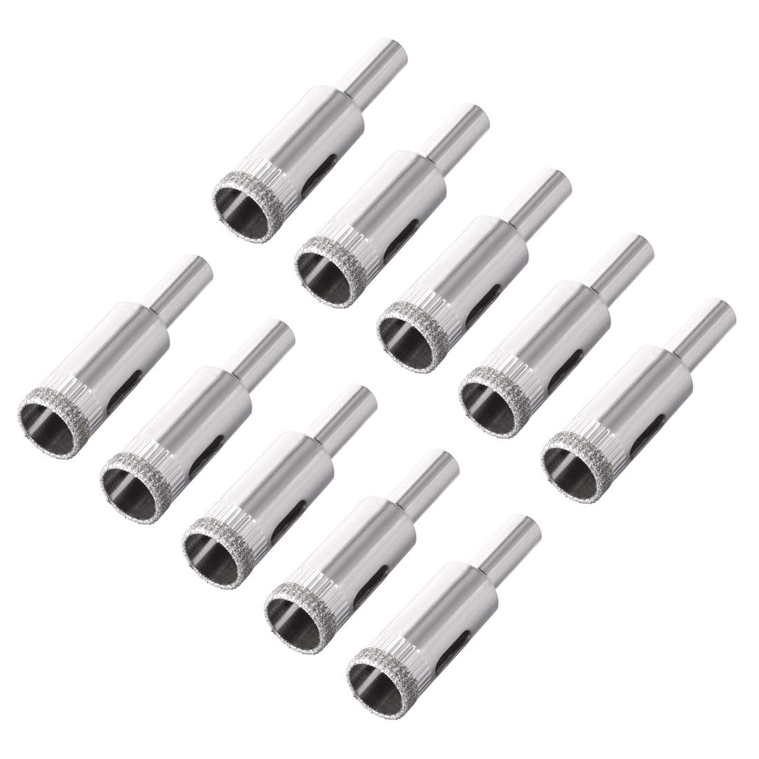 sourcing map 14mm Diamond Drill Bits Hole Saws for Glass Tile Porcelain Marble Ceramic Bottles Pots Brick Pack of 10