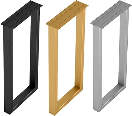 Pieds De Table En Metal Hauteur 27 6 Pouces Pieds De Table A Manger En Acier Pieds De Table De Bar Pieds De Table De Cuisine Carres Pied De Table De Conference De Bureau Industriel Or Noir Argent Amazon Fr Cuisine