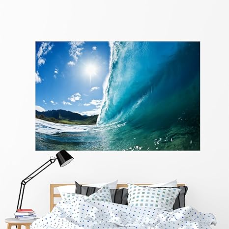 Amazon.com: Wallmonkeys Wave Paradise pared Mural despegar y ...