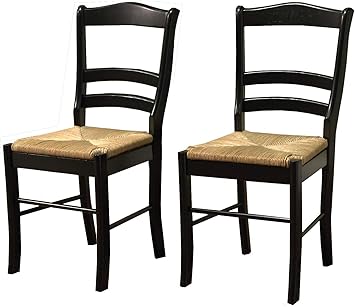 Amazon Com Tms Paloma Chair Black Set Of 2 Chairs