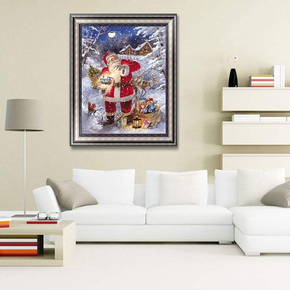 5D Diamond Painting Kits, Santa Claus Gift WOWDECOR Full Drill DIY Diamond Art Cross Stitch Paint by Numbers - Image 3