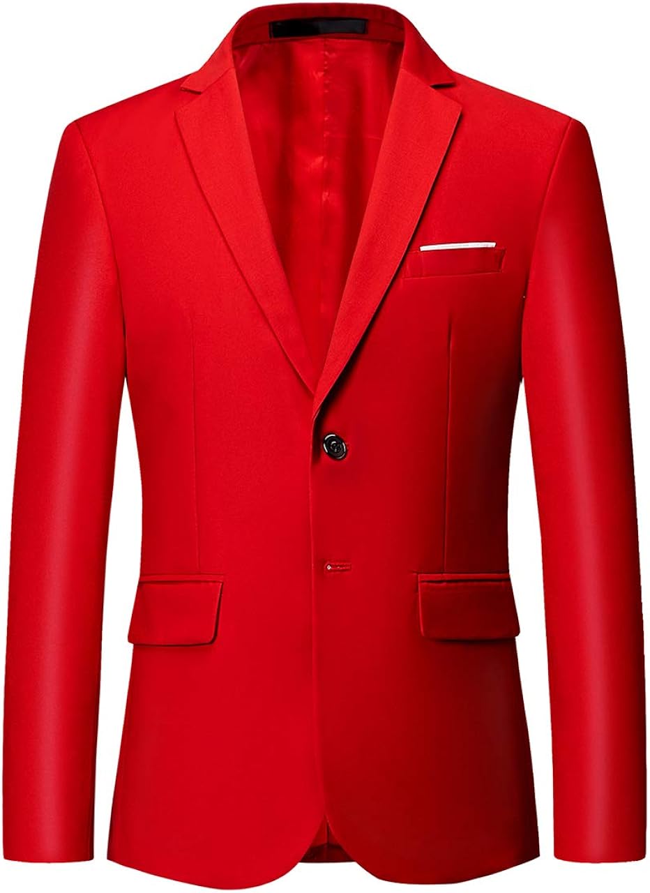 Mens Suit Jacket Slim Fit Sport Coats Blazer for Daily Business Wedding Party at  Men’s Clothing store