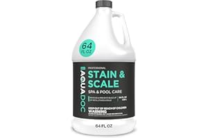 MAV AQUADOC AquaDoc Pool & Spa Stain and Scale Control for Hot Tubs - 64oz - Pool Stain Remover That Helps Prevent & Remove Calcium, Iron, Copper & Rust Buildup - Made in USA