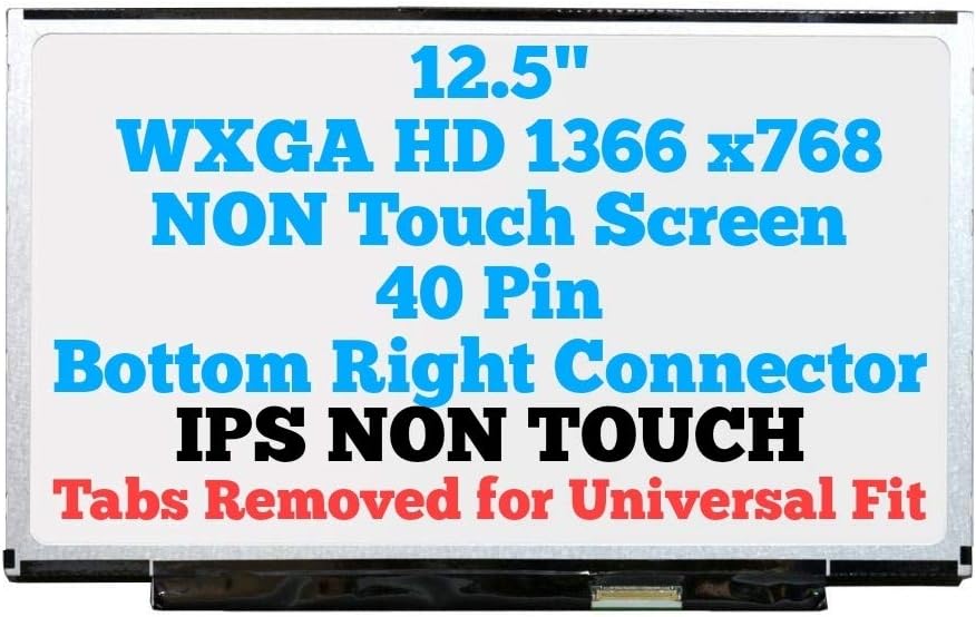 BLISSCOMPUTERS 12.5" LED Screen for Lenovo THINKPAD X220 X230 IPS LP125WH2(SL)(B1) LCD Laptop