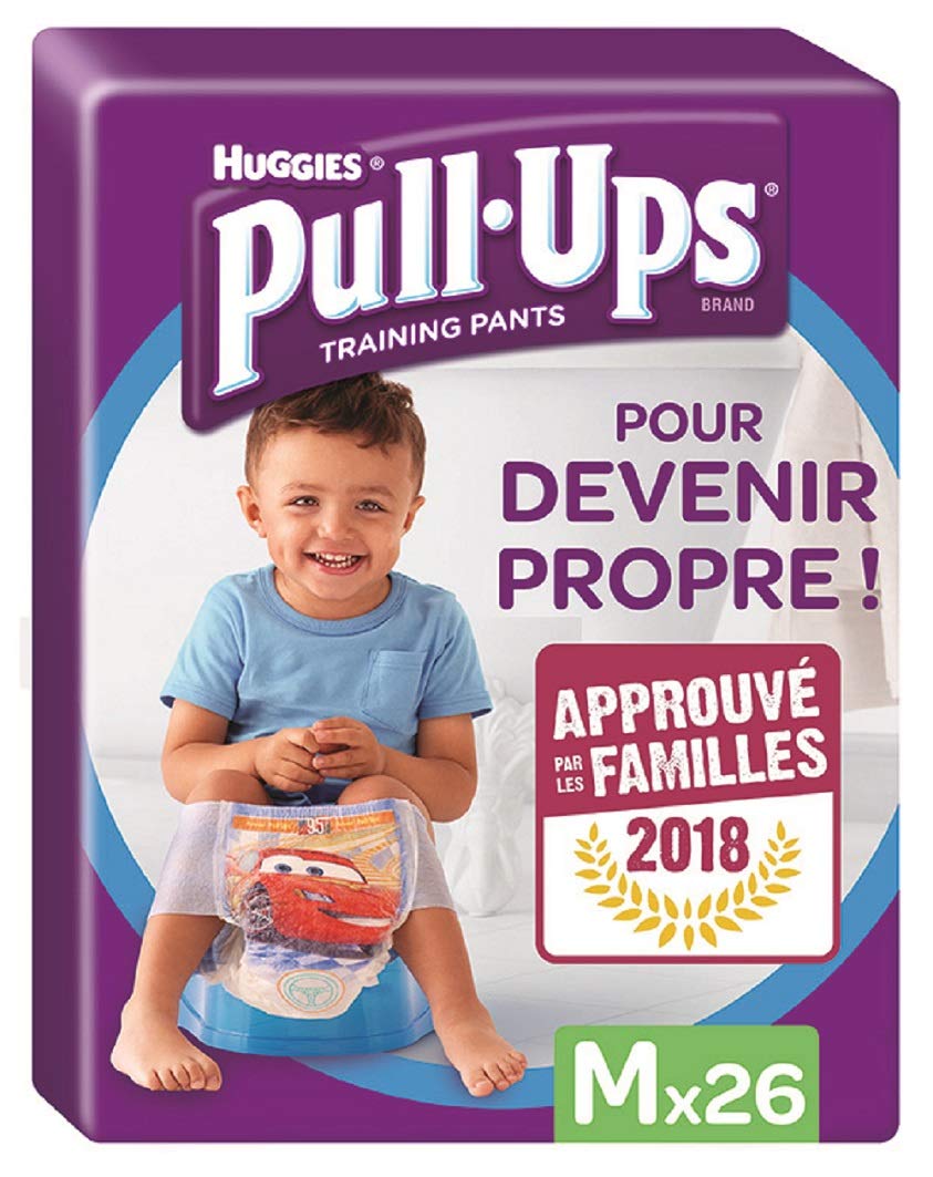Huggies Pull-Ups Boys Day Time Pants Economy Pack, Medium - 26 Pants Per Pack