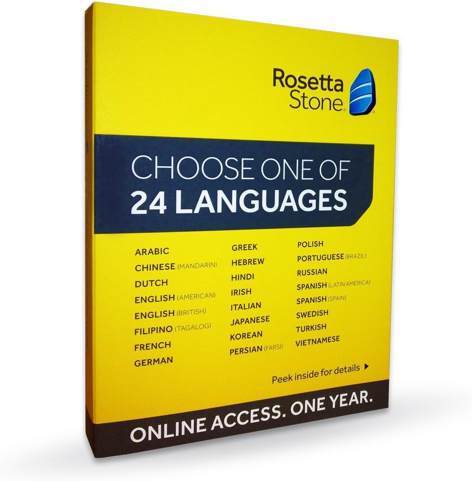 Amazon Com Rosetta Stone 12 Month Online Access
