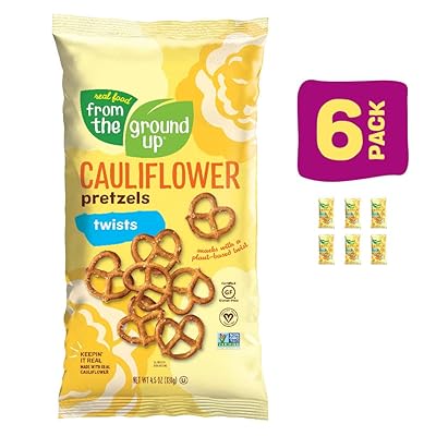 Buy Real Food From The Ground Up Vegan Cauliflower Pretzels Gluten Free Non Gmo 6 Pack Twists Online In Germany B07d3fym25
