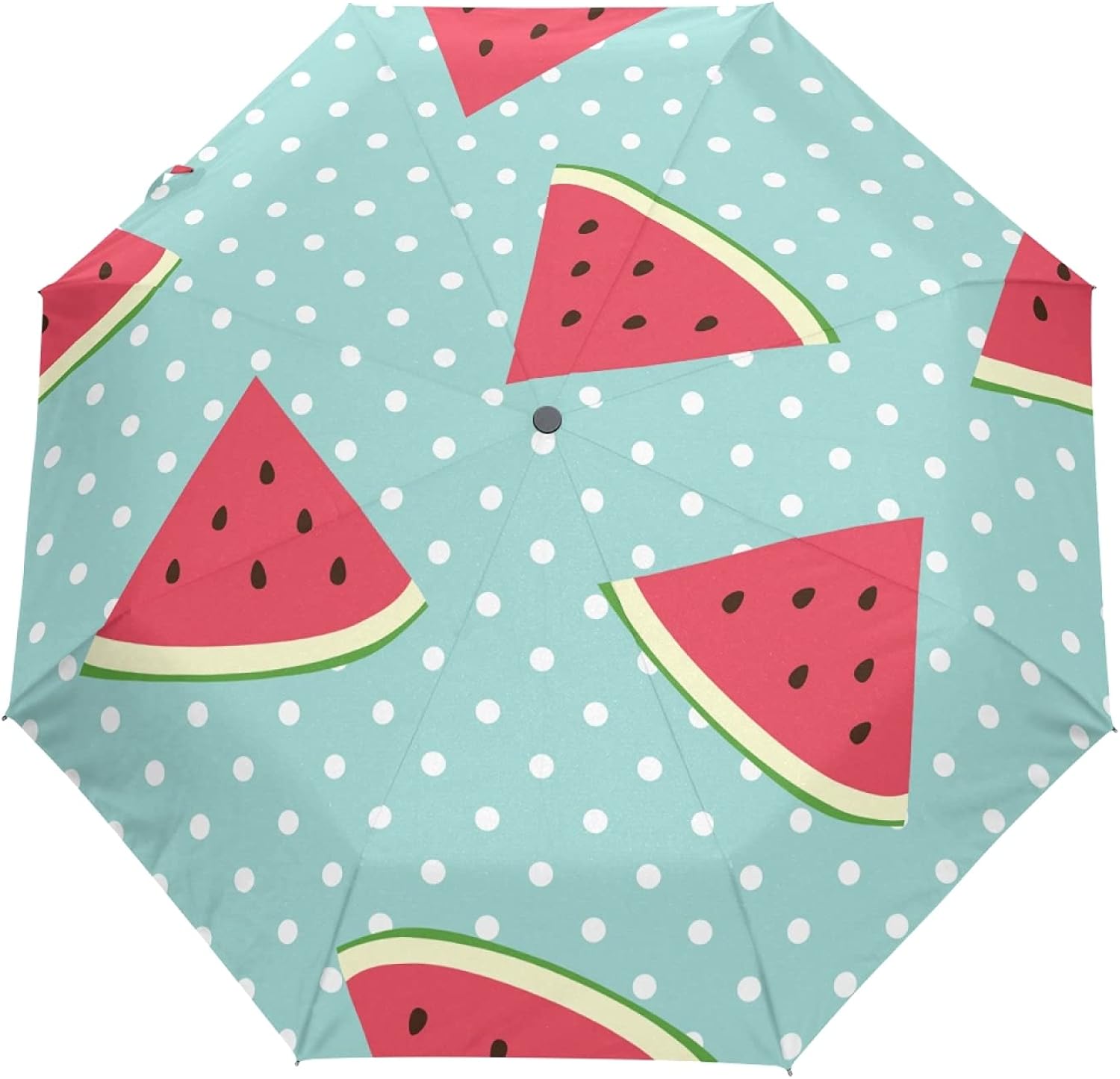 Blue Fruit Watermelon Sun UV Umbrella Parasol for Women