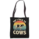 Cool Cow Design For Men Women Dairy Farmer Farming Cow Lover Tote Bag
