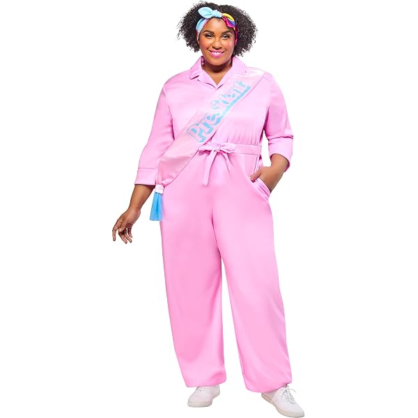 Amazon.com: InSpirit Designs Barbie Pink Coverall/Utility Adult Costume