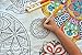The Coloring Table – Mandala Design – XL Rectangle Tablecloth - Fabric Coloring Tablecloth - Colorable Designs – Washable and Reusable – Coloring Activity for Children and Adults