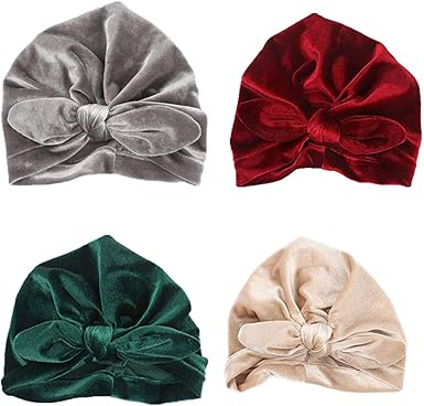 baby velvet turban