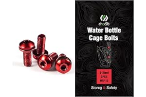 CNC Water Bottle Cage Bolts,Bike Bottle Cage Bolts (red)