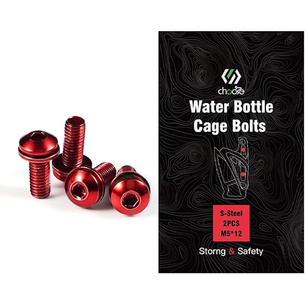 4pcs Titanium Ti Water Bottle Cage M5x12mm Bolt Button Head Allen Key Screw-in Screws From - Foto 4