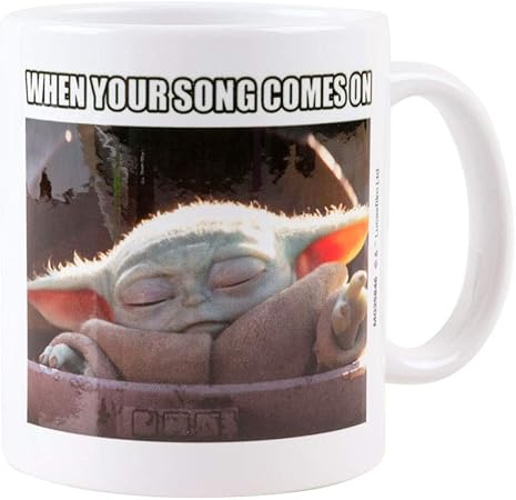 Star Wars De Mandaloriaanse Baby Yoda Song Mok Amazon Nl Wonen Keuken
