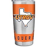 Rico Industries NCAA Texas-Rio Grande Valley Vaqueros Standard 20oz Stainless Steel Tumbler with Lid - Great For Coffee, Tea, Water or Cocktails