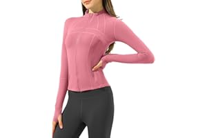 Ncvtang Women's Workout Running Track Jackets Slim Fit Full Zip Yoga Jacket lightweight trendy athletic