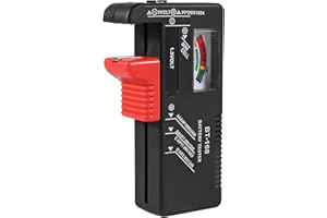 Battery Tester, Universal Battery Checker Small Battery Testers for AAA AA C D 9V 1.5V Button Cell Household Batteries Model 
