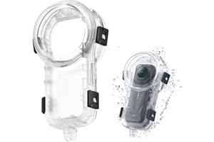 AERBEIS for Insta 360 x5 Case 60M/197ft X5 Underwater Invisible Dive Case Cover for Insta360 X5 Waterproof Diving Dive Cover Housing Shell with Bracket for Insta360 X5 Action Camera Accessories