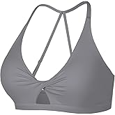 BRXL Sport Bras for Women Low Impact Adjustable Sports Bras Twist Front Workout Bra with Removable Pads
