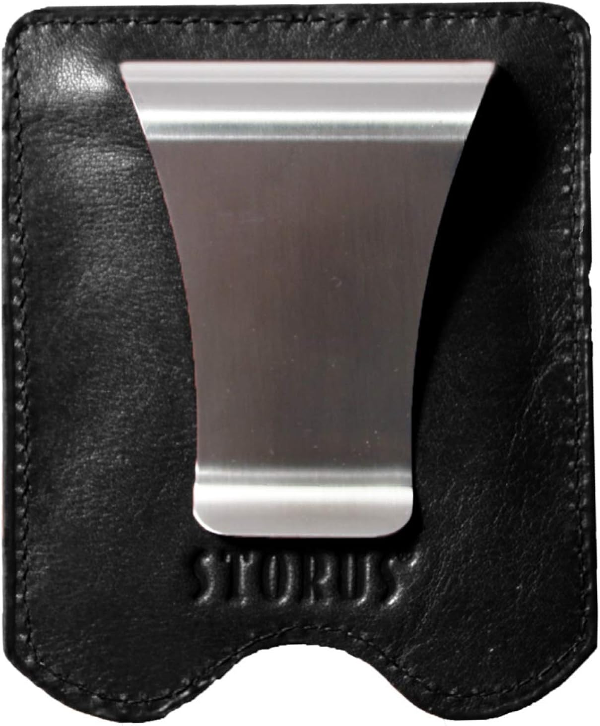 Storus Smart Money Clip Leather, Stainless Steel Money Clip + Leather