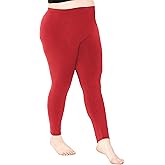 Oh So Soft Women's Plus Size Knee Length and Full Length Leggings | X-Large - 7X