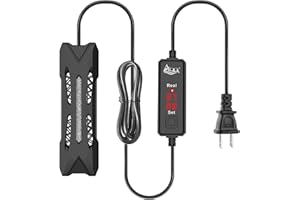 AQQA Small Aquarium Heater,Submersible Fish Tank Heater Adjustable Temperature,Mini Short Dual-use Fish Heater with LED Digit