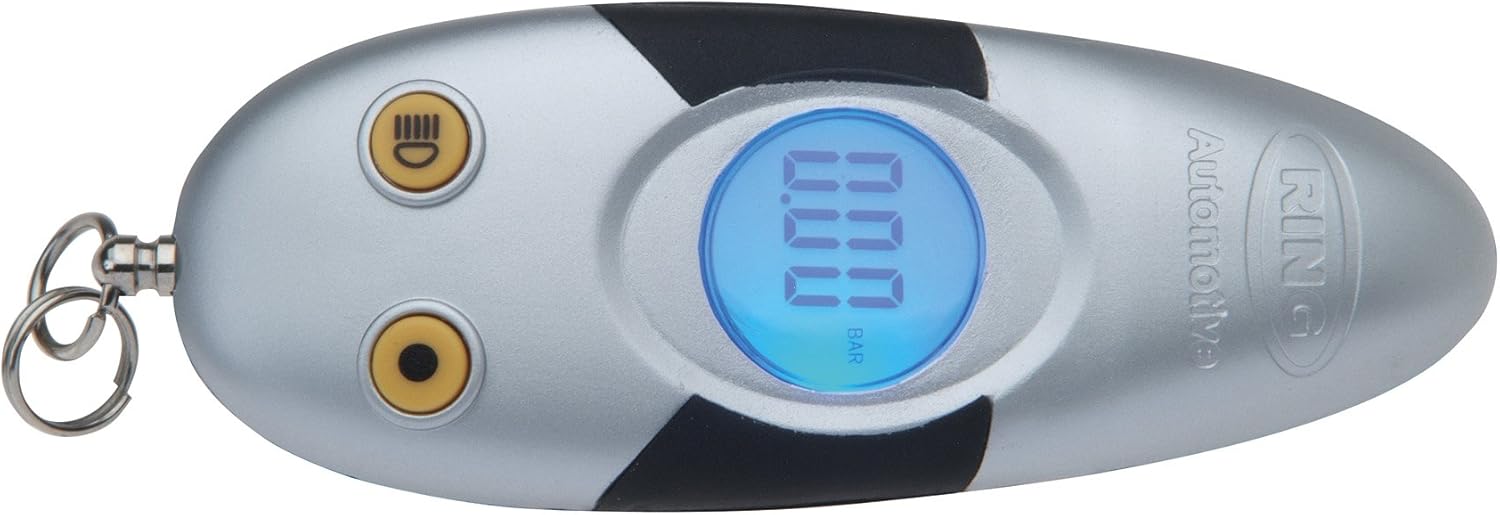 Ring RTG4 Digital Tyre Pressure Keyring Gauge with LED Torch Amazon.co.uk Car & Motorbike