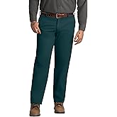 Red Kap Men's Stain Resistant, Flat Front Work Pants, Spruce Green, 33W x 34L