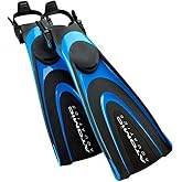 Atomic Aquatics Blade Fin for Scuba Diving and Snorkeling Fin, Medium, Blue