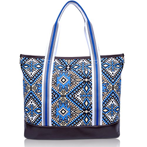 ZYSUN Womens Canvas Shoulder Bag Casual Laptop Tote Bag Handbags NB