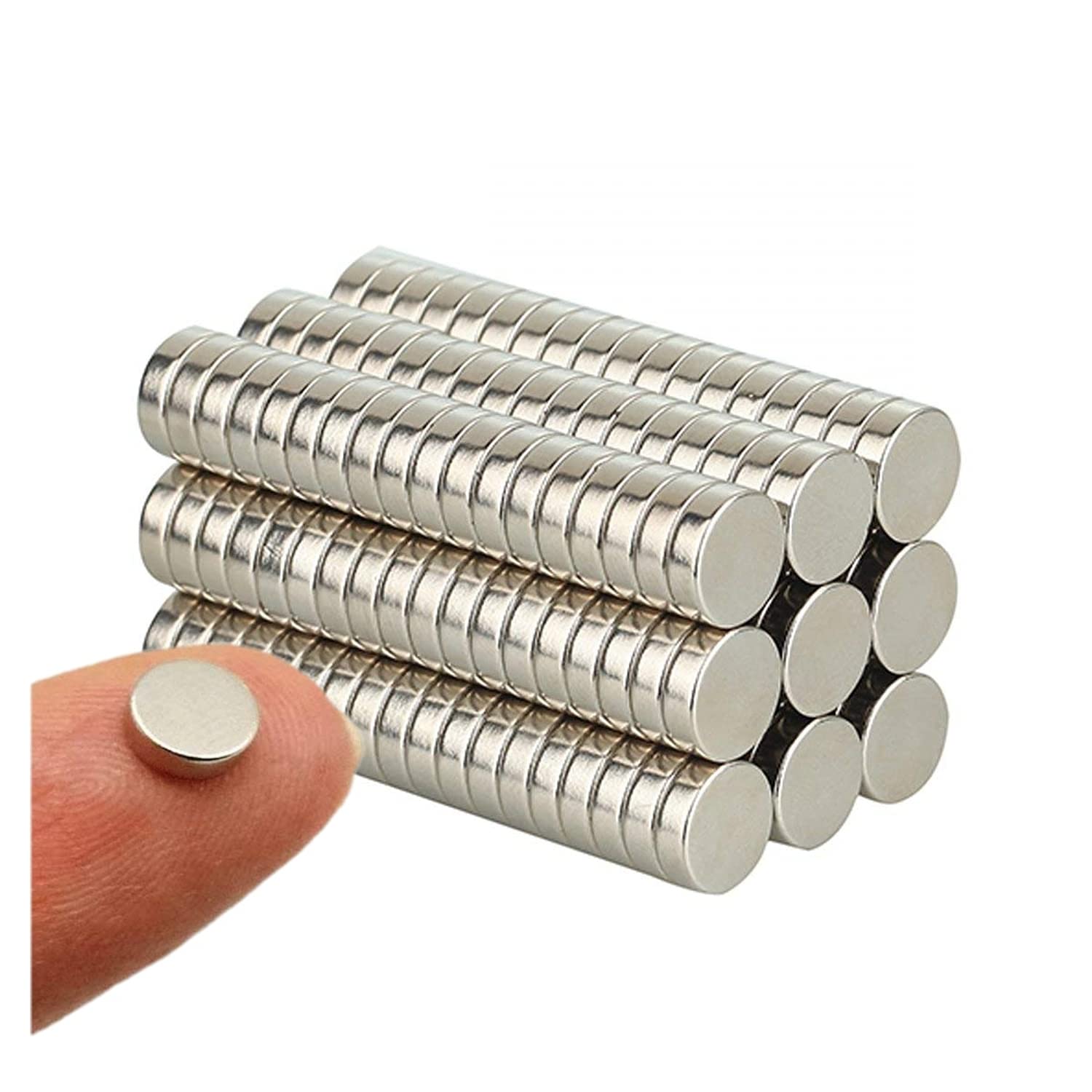 Deryun 60 Pack Strong Neodymium Magnets,Refrigerators Magnets Fridge Magnets for Whiteboard (6x2-60) — image 1