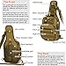 IDOGEAR Tactical Sling Bag Pack Small EDC Molle Assault Range Rucksack Military Army Shoulder Daypack Outdoor Rover Sling Backpack Chest Pack With USA Flag Patch