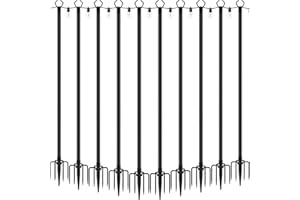 AILBTON 4 Pack 2.8 FT String Light Poles,Metal Lights Poles for Outdoor String Light, Rustproof Heavy Duty for Outside Garden,Patio,Wedding,Backyard,Deck,Party